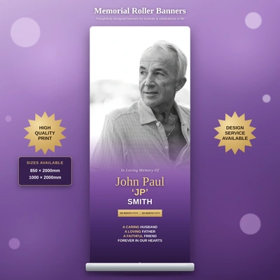  Memorial Roller Banner