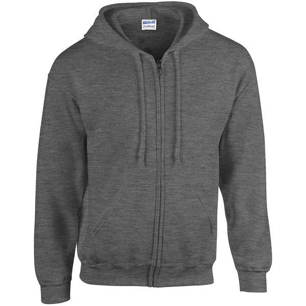  Gd058 Darkheather Zipped Hoodie