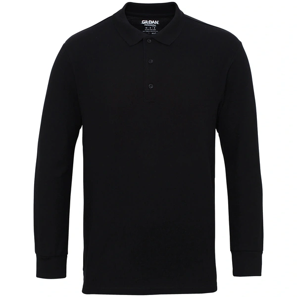  Longsleeve Polo Black